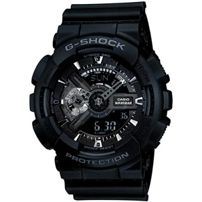 Image of G SHOCK Chronograph watch, Men&#039;s, Size: One Size, Black/dark blue