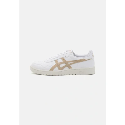 Image of Asics Sportstyle Japan Unisex Trainers, Size: 5.5, White/feather grey Imitation leather/ textile