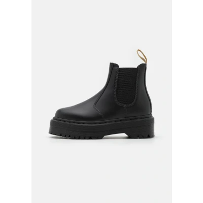 Image of Dr. Martens 2976 QUAD Unisex Platform ankle boots, Size: 4, Black High quality imitation leather