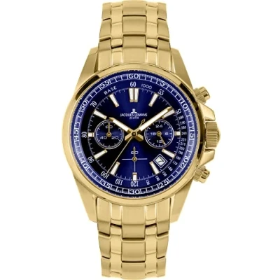 Image of JACQUES LEMANS Sports Watch, Watch 42 6.1F, Blue/Silver, Bracelet
