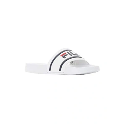 Image of Fila Morro BAY Pool slides, Women&#039;s, Size: 9, White High quality imitation leather