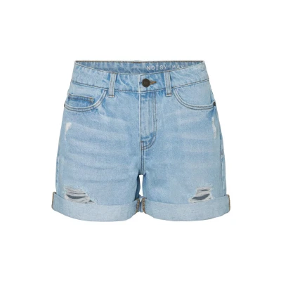 Image of Noisy May denim shorts, Women&#039;s, Size: 8, Light blue