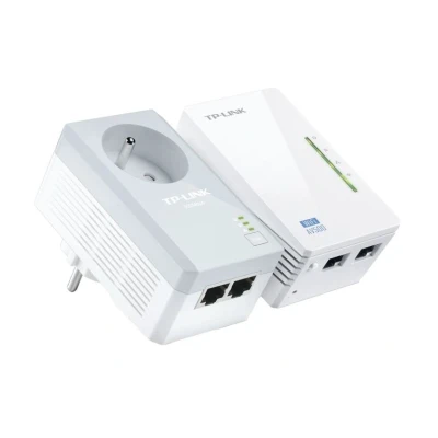 Image of Tp link 2 port powerline wifi extender kit 1x tl wpa4220 pa4020p 500mbps 300mbps TLWPA4225KIT