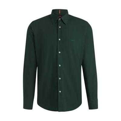 Image of BOSS Relegant Formal shirt, Men&#039;s, Size: Small, Open green