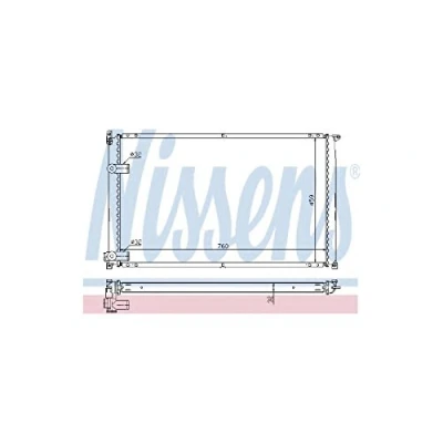 Image of Radiator, engine cooling NISSENS 63935A