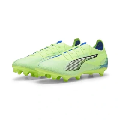 Image of Puma Ultra 5 Match FG/AG Moulded stud football boots, Men&#039;s, Size: 8, Fizzy apple/white/bluemazing Synthetics/textile