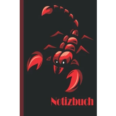 Image of Skorpion Notizbuch: Notizbuch, breites liniertes Notizbuch aus liniertem Papier für Schule, Studenten, Geschenk Kinder, Jungen, Mädchen, Teenager, Liebhaber