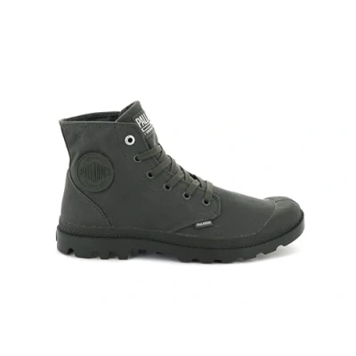 Image of Palladium Unisex Hightop trainers, Size: 12, Olive night Cotton