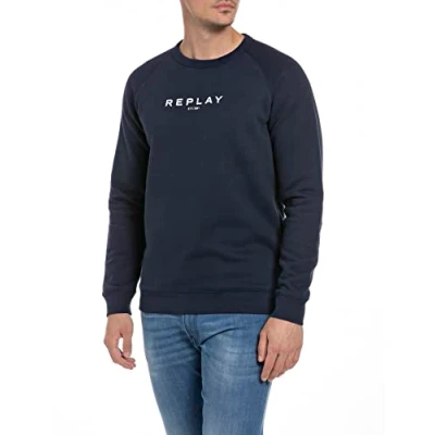 Image of Replay Men&#039;s Sweatshirt, Blue 085, S