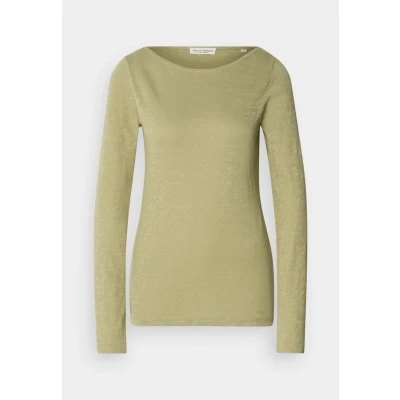 Image of Marc O&#039;Polo Long Sleeve BOAT NECK sleeved top, Women&#039;s, Size: XXS, Smooth sage