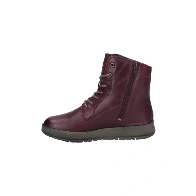 Image of Josef Seibel ANNA Laceup ankle boots, Women&#039;s, Size: 3.5, Plum Leather