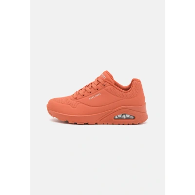 Image of Skechers Women&#039;s UNO Stand On Air Trainers, Rust Durabuck Mesh, 7 UK
