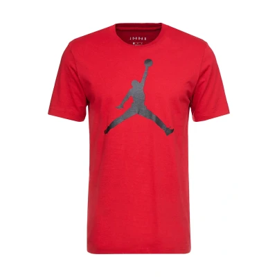 Image of Jordan Jumpman CREW Print Tshirt, Men&#039;s, Size: Small, Gym red/black