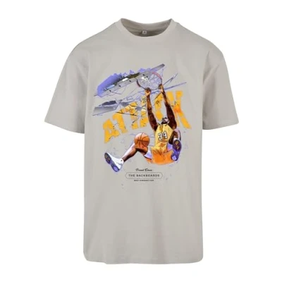 Image of Upscale by Mister Tee Attack Player Print Tshirt, Men&#039;s, Size: XS, Lightasphalt