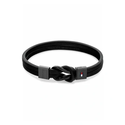 Image of Tommy Hilfiger Bracelet, Men&#039;s, Size: One Size, Schwarz