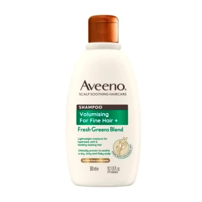Image of Aveeno Haircare Volumising+ Fresh Greens Blend Shampoo 300ml