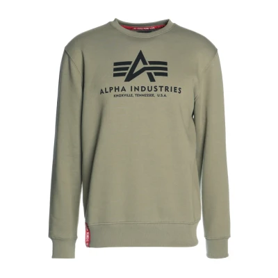 Image of ALPHA INDUSTRIES Men&#039;s Basic Sweatshirt, Olive, XXL