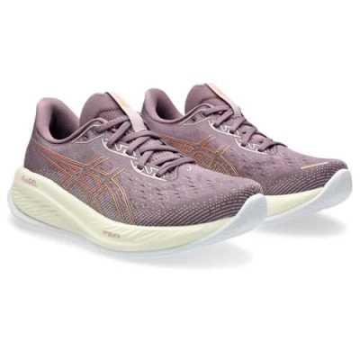 Image of Asics Gelcumulus 26 Road running shoes, Women&#039;s, Size: 115, Dusty mauve/faded orange shoes