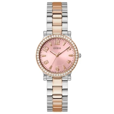 Image of Guess FAWN Watch silvercoloured/goldcoloured, Women&#039;s, Size: One Size, Silver coloured/gold coloured