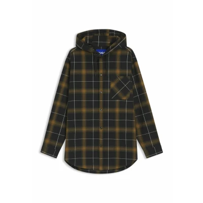Image of HUGO Ebhood Shirt, Men&#039;s, Size: Small, Open green twelve