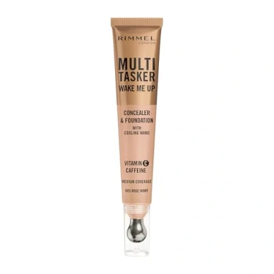 Image of Rimmel Multi Tasker Wake Me Up Foundation and Concealer 20ml (Various Shades) 025 Rose Ivory