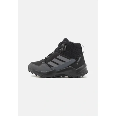 Image of Adidas Terrex AX4R MID RAIN.RDY Unisex Hiking shoes for kids, Size: 5, Core black/grey four/grey six Textile/synthetics