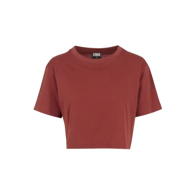 Image of Urban Classics Ladies Short Oversized TEE Basic Tshirt, Women&#039;s, Size: XL, Red