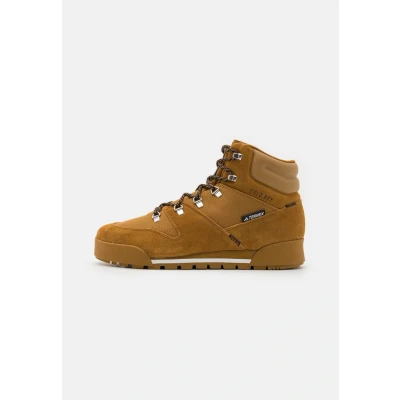 Image of Adidas Terrex Snowpitch COLD.RDY Hiking shoes, Men&#039;s, Size: 11, Bronze strata/bronze strata/semi impact orange Leather and textile