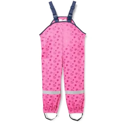 Image of Playshoes Herzchen Rain trousers for kids, Size: 9 12m, Pink