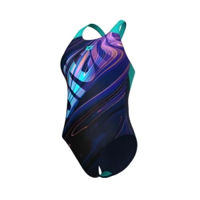 Image of Arena Women&#039;s Flow Swimsuit V Back Lb One Piece