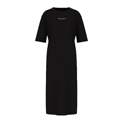 Image of Armani Exchange Women&#039;s T Dress, Black, S
