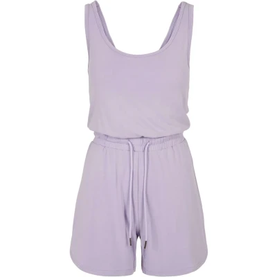 Image of Urban Classics Ladies Short Sleeveless Modal Jumpsuit Jumpsuit, Women&#039;s, Size: XS, Lilac