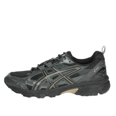 Image of Asics Sportstyle Gelnunobiki Trainers, Size: 10.5, Black taupe grey Synthetics