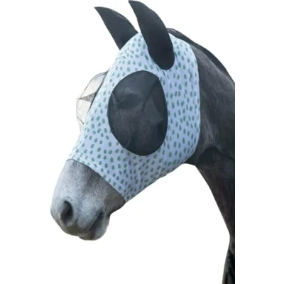 Image of HKM Fly Mask Avocado Horse Protection Against Insects (Pony)