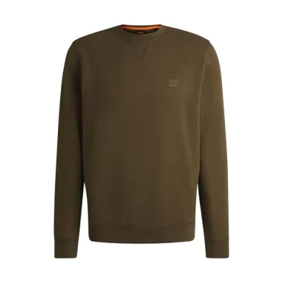Image of BOSS Westart Sweatshirt, Men&#039;s, Size: Small, Open green