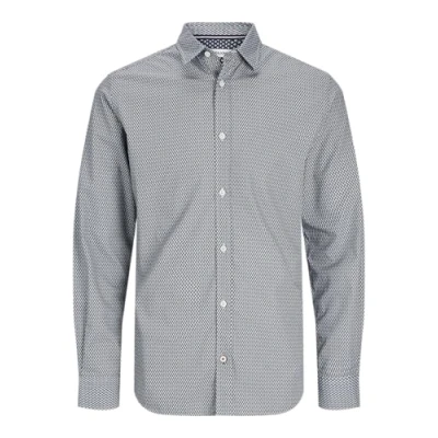 Image of Jack &amp; Jones Premium Matheo Detail Shirt Shirt, Men&#039;s, Size: Large, White