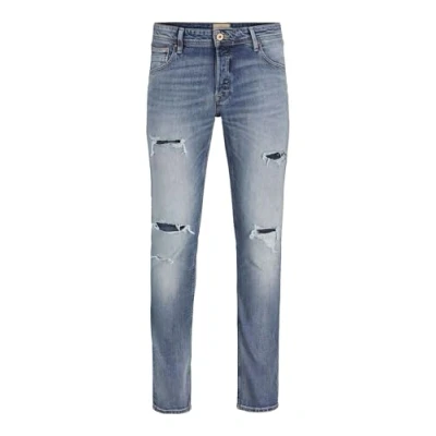 Image of JACK &amp; JONES Men&#039;s Jean Pants, Blue Denim, 44W / 34L