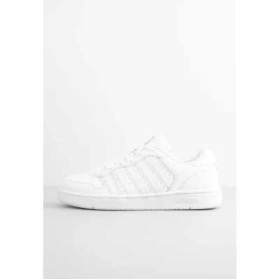 Image of K Swiss Men&#039;s Court Palisades Trainers, White Gray, 7 UK