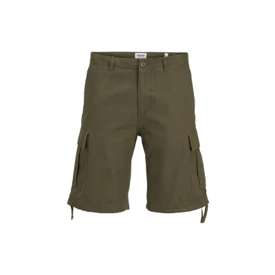 Image of JACK &amp; JONES Men&#039;s Jpstcold Barkley Jjcargo Shorts Sn Cargo, Olive Night, XS