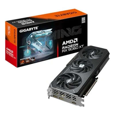 Image of Gigabyte Radeon RX 9060 XT GAMING OC 8G Graphics Card 8GB GDDR6, 128bit, PCI E 5.0, 3320 MHz Core Clock, 2 x DisplayPort, 1 HDMI, GV R9060XTGAMING 8GD