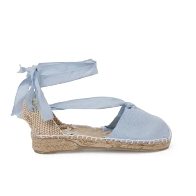 Image of Pisamonas Valencianas Lisas Sandals for kids, Size: 3.5, Celeste Textile/synthetics