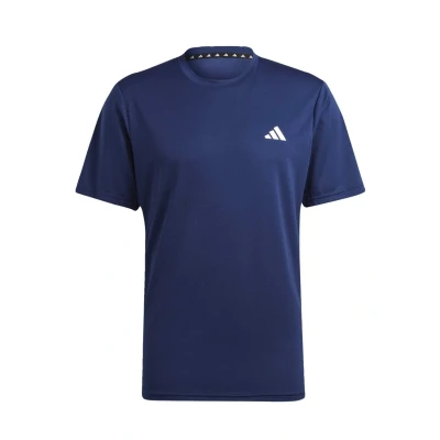 Image of adidas Performance Train Essentials Training Sports Tshirt Dark blue white, Men&#039;s, Size: XL, white