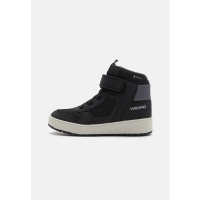 Image of Viking JACK WARM GTX Unisex Laceup ankle boots for kids, Size: 5.5, Black Textile/synthetics