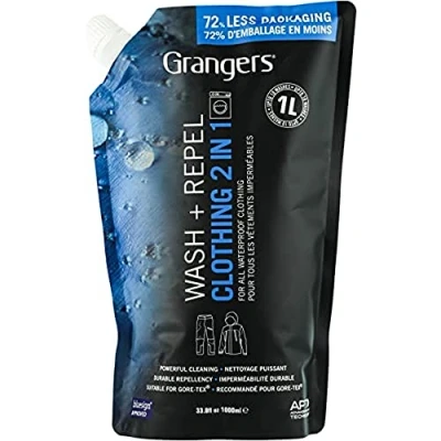 Image of Grangers Wash + Repel clothing 2 in 1 1L Pouch Maintenance items for