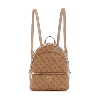 Image of Guess Manhattan CITY 34 CM Rucksack, Women&#039;s, Size: One Size, Latte logo