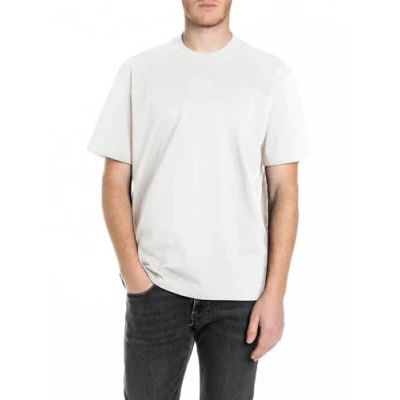 Image of Replay Basic Tshirt, Men&#039;s, Size: Small, Natural white