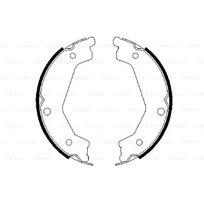 Image of brake Shoe Set, parking BOSCH 0 986 487 708