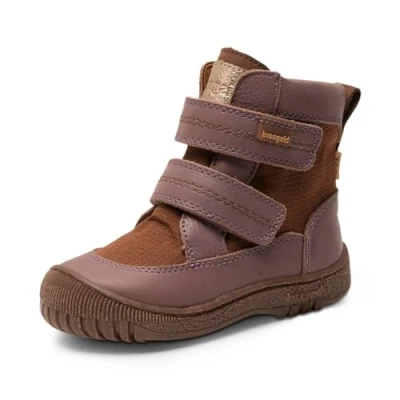 Image of Bisgaard Huxie TEX Unisex Winter boots for kids, Size: 5K, Plum Leather and textile