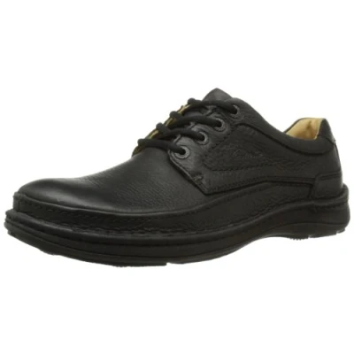 Image of Clarks Nature Three Casual laceups, Men&#039;s, Size: 6, Black Leather