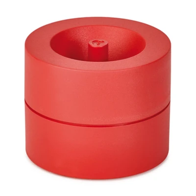 Image of Maul MAULpro Eco Staple Dispenser Sustainable Desk Organiser for Storage of Paper Clips the Office and Workplace Includes 15 Red